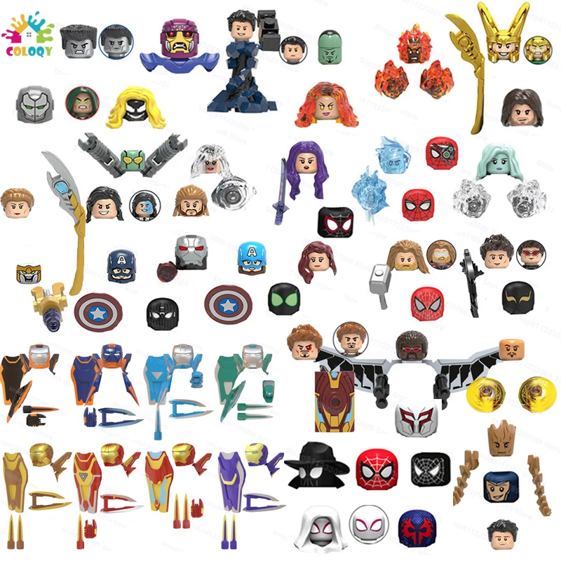 

Disney Blocks Avengers Iron Man Figures Building Blocks Spider Man Bricks Super Heroes Spacecraft Toys for Kids Gifts Birthday
