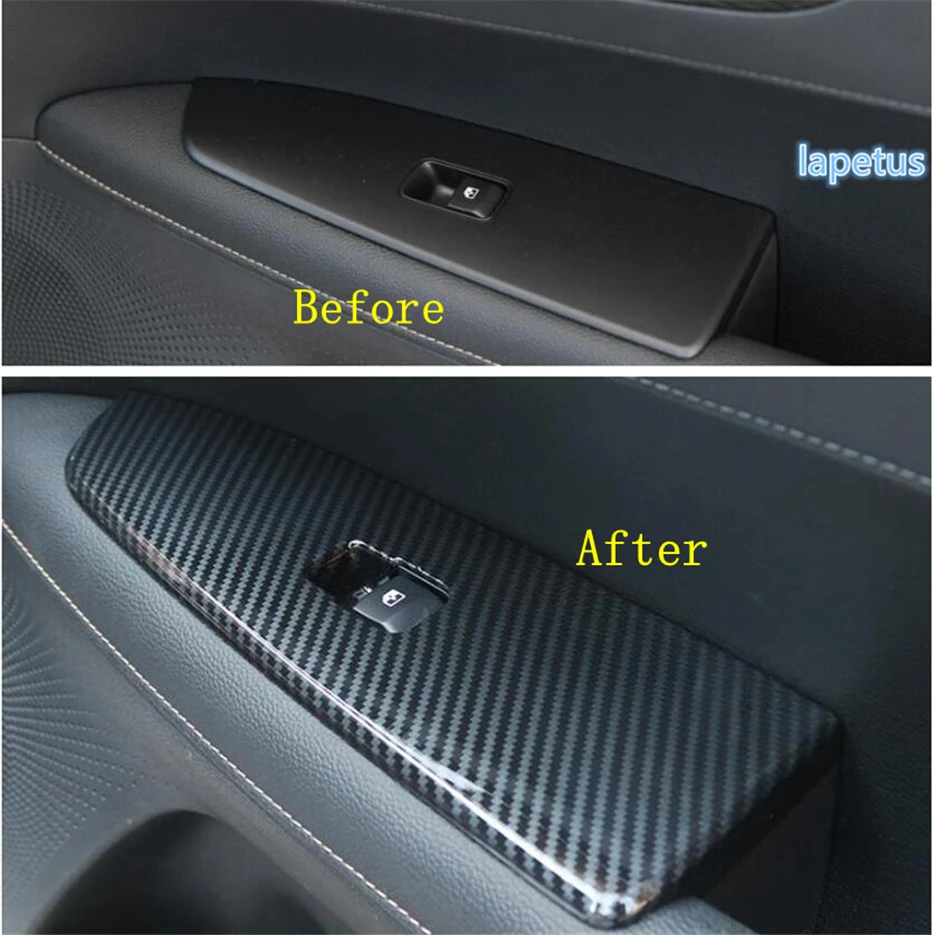 

Lapetus Armrest Window Glass Lift Button Decoration Panel Cover Trim Fit For Kia Forte / Cerato / K3 2019 - 2021 Carbon Fiber