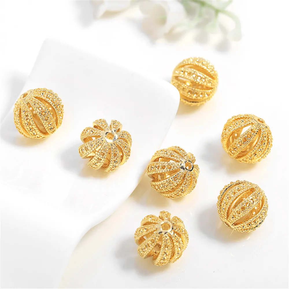 10 шт. латунные бусины в форме фонаря|Бусины| |