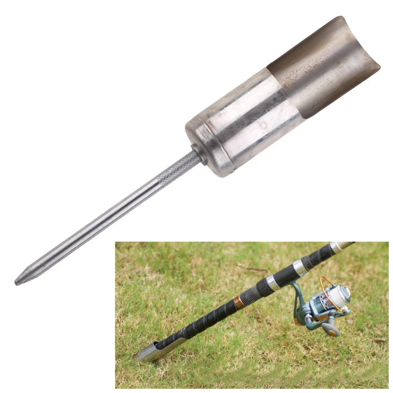  Stainless Steel Adjustable Stand Support Rod Pole Ground Holder Fishing Tool Kit | Спорт и развлечения