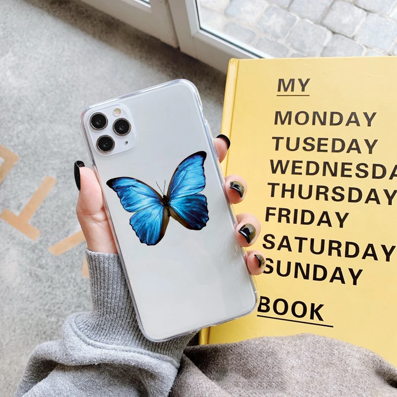 INS хит продаж модный красивый чехол для телефона с бабочками iPhone 12 mini 11 Pro max SE 2020 X XR