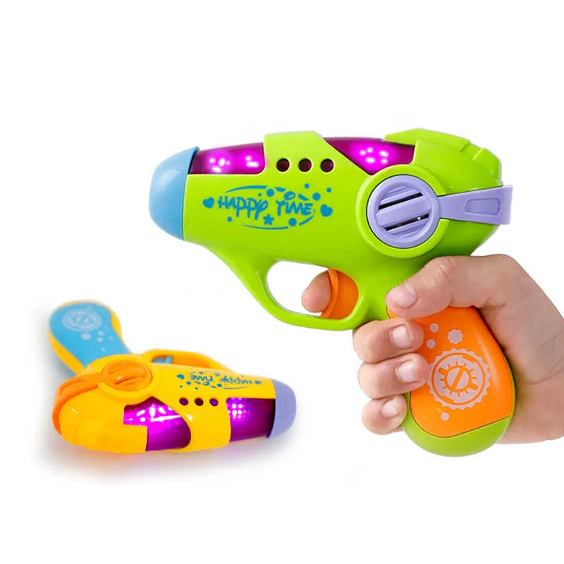 Детские игрушки маленький пистолет симулятор звук Электрический и светильник