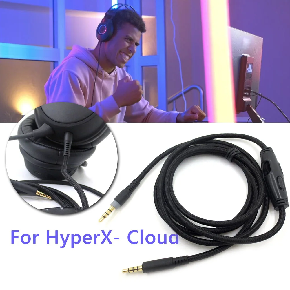 Аудиокабель для наушников HyperX Cloud/Cloud Alpha 1 5 м 3 мм штекер-штекер сменный шнур с