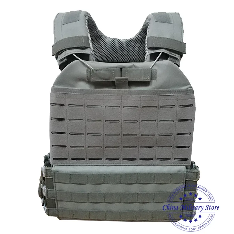 

NIJ IIIA Military Tactical Laser Cut Bulletproof Combat Vest Plate Carrier for Police, Special, Forces, Army, Law Enforcement