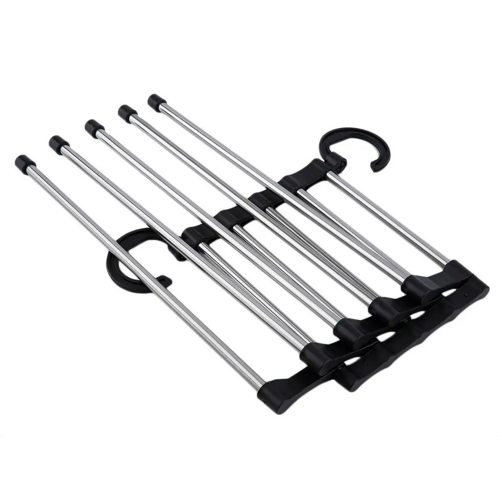Firm Portable Hand-Held Closet Organizer Trouser Pants Ties Scarf Shawl Rack Hangers for clothes drying rack home decoration