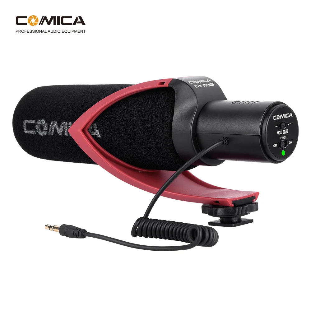 

COMICA CVM-V30 PRO Shockproof Video Microphone Condenser Shotgun Mic for Canon Nikon Sony DSLR Cameras Sound Recording Shooting