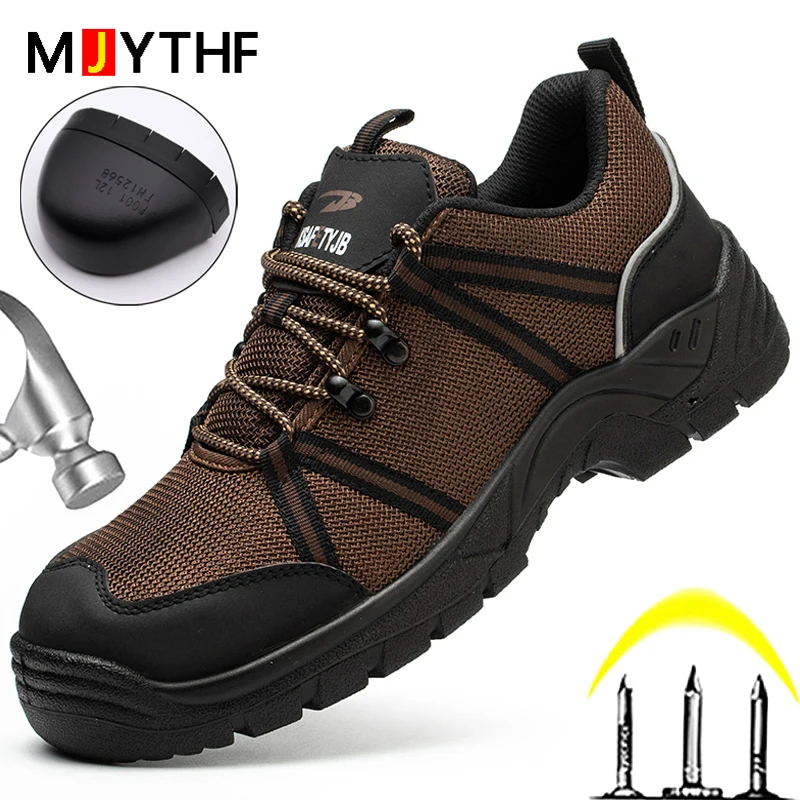 

2022 New Work Safety Shoes For Men Indestructible Shoes Anti-static Anti-smash Anti-puncture Protective Industrial Shoes Work