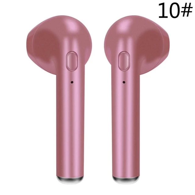 pink TWS i7s беспроводные Bluetooth наушники-вкладыши стерео наушники для всех смартфонов беспроводные гарнитуры - Цвет: pink