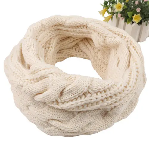 

Ladies Women Winter Knitted Warm Crochet Long Snood Tube Scarf Shawl Neck Warmer