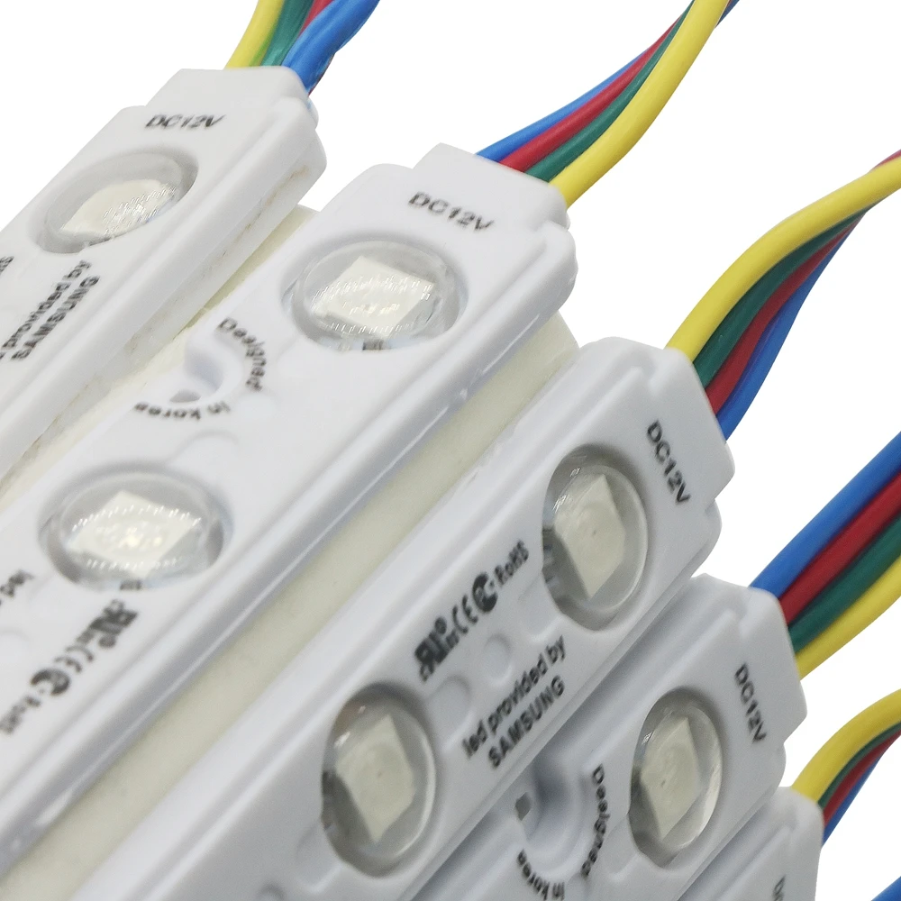 SZYOUMY DC12V 5050 3LED s светодиодный RGB LED инжексветильник Модуль объектива IP67