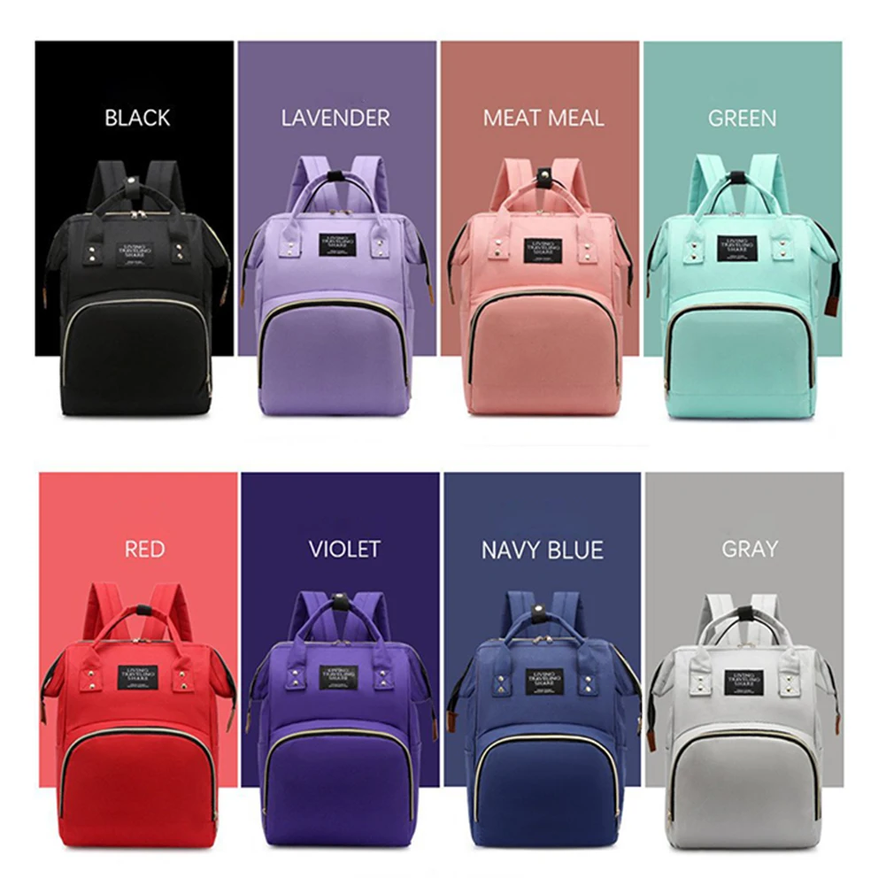 

Large-Capacity Mummy Bag Multifunctional Waterproof Baby Nappy Bag Maternity Totes Fashionable Baby Care Nursing Bag Outdoor