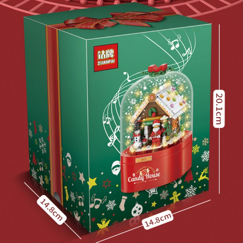 Block Toy Christmas Series Building Blocks Set With Santa Claus Figures Tree Elk City Bricks Toys For Children Friends Xmas Gift | Игрушки и