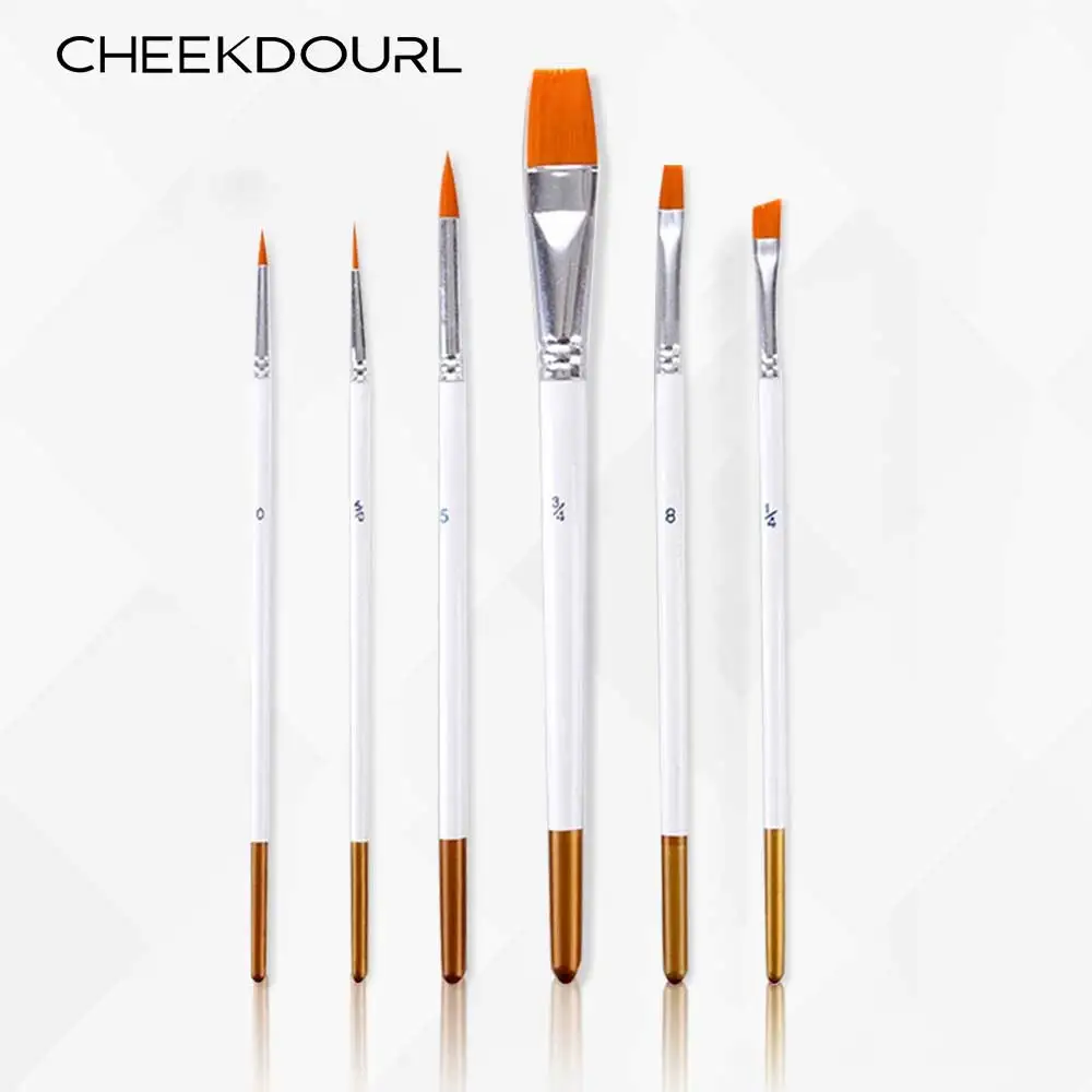 

CHEEKDOURL Makeup Body Paint 6Pcs Makeup paint brush painting face paint brush set make up brush tools