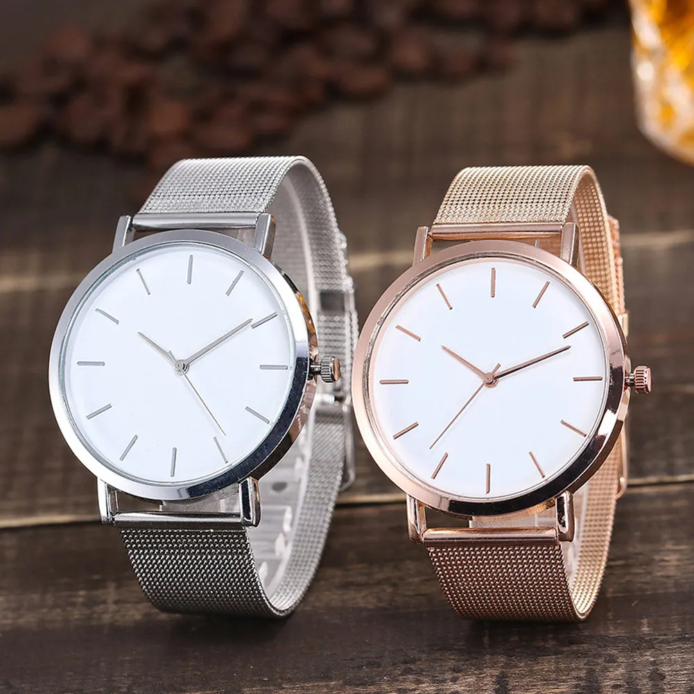 

Newly Women Quartz Wrist Watch Stainless Steel Wristband Bracelet Watches Gifts m99