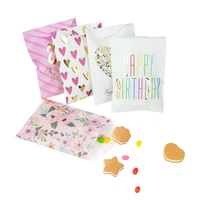 1012pcs envelope paper bag flamingo heart flower happy birthday bag wedding party favor candy gift packing baby shower supplies