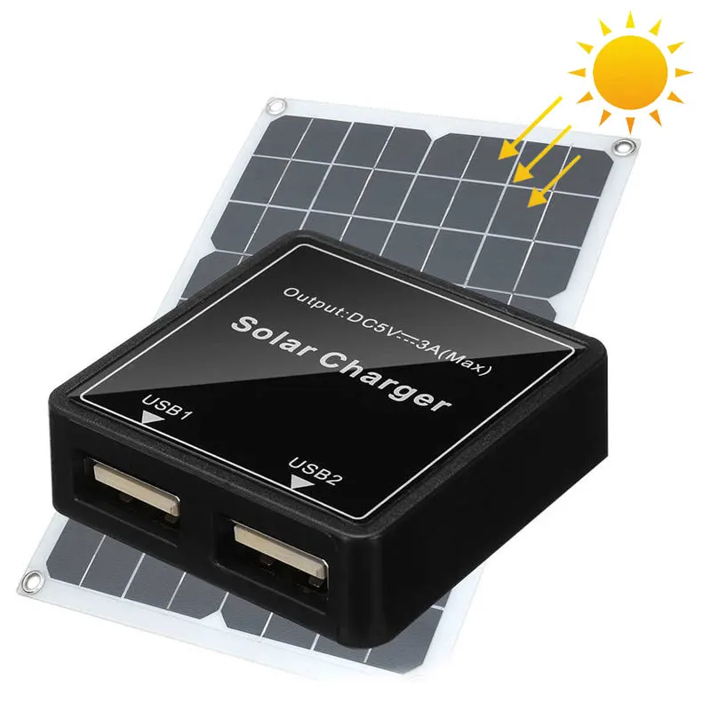

Solar Charger 5 V 3A Dual USB Output Solar Regulator Controller of Solar Panel Charging for iPhone Samsung Huawei Xiaomi OPPO