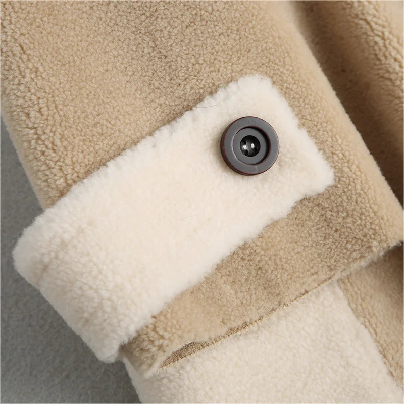 Casacas para mujer invierno новинка 2020 Настоящая Шерсть шуба теплая замша Вельветовая