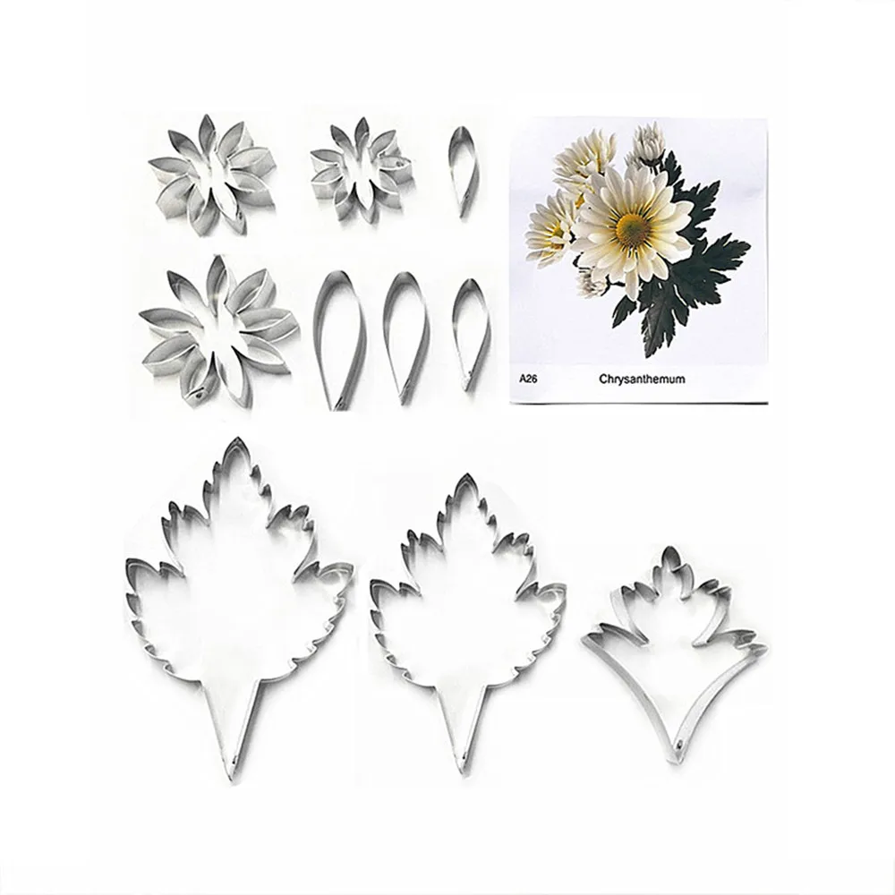 Хризантема помадка сахарные ножи для цветов украшения выпечки тортов полимерная