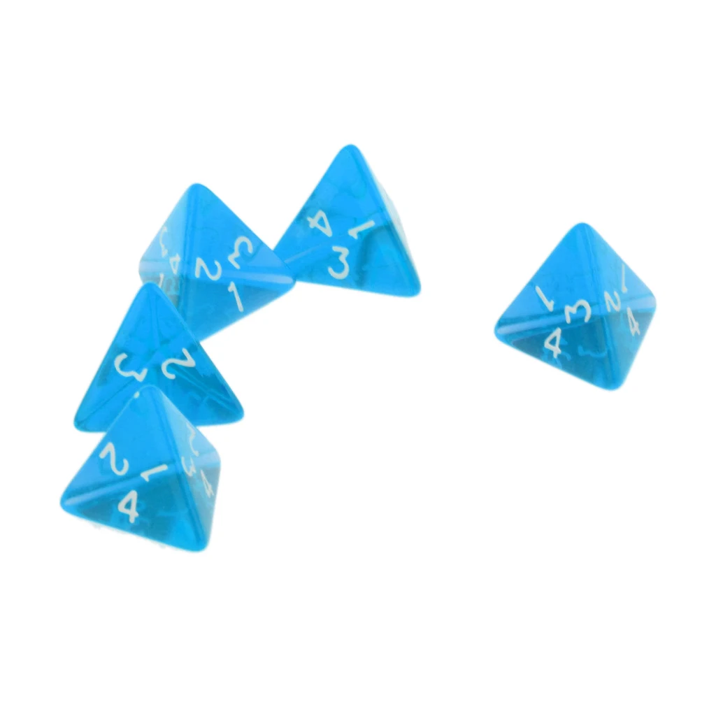 MagiDeal 25 шт. 4-сторонние кости D4 многосторонний кубики D &amp ролевые MTG настольные