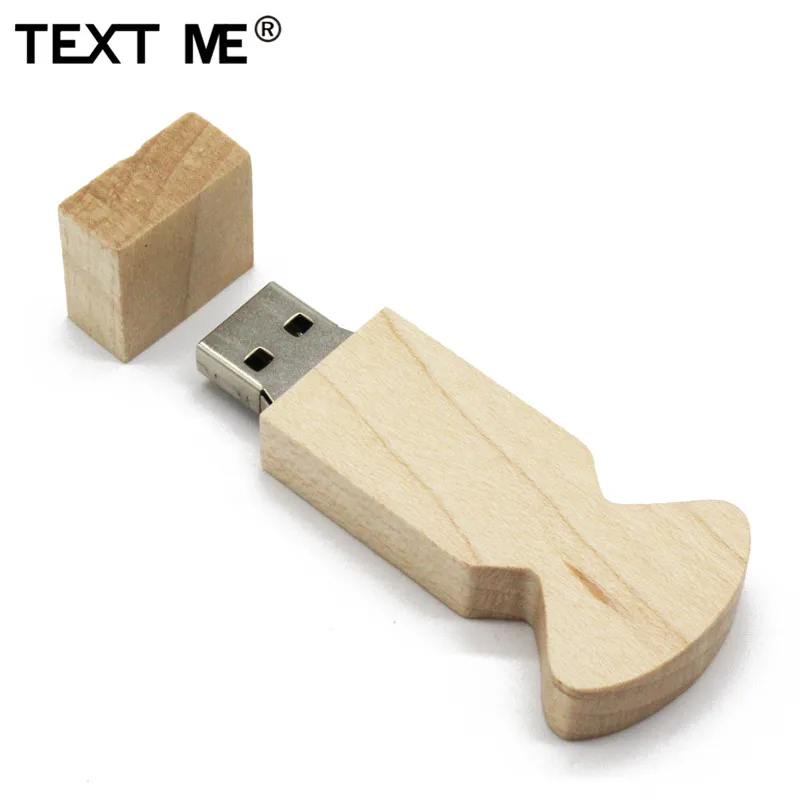 TEXT ME новый стиль кленовый деревянный 64 Гб usb флеш-накопитель 4 ГБ 8 16 32 usb2.0 флешка |