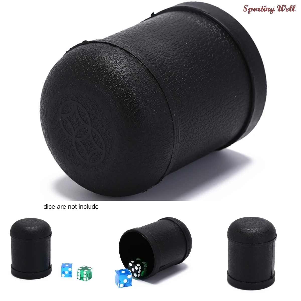 

1 шт. пластиковая черная игровая игрушечные игральные кубики чашка встряхивающаяся чашка KTV паб казино вечевечерние игра кости чашка 7,5 см * ...