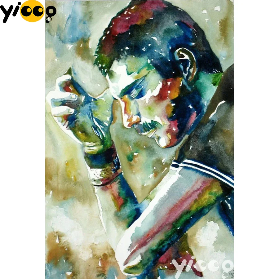 Полноразмерная/круглая алмазная живопись Freddie Mercury 5D вышивка сделай сам мозаика