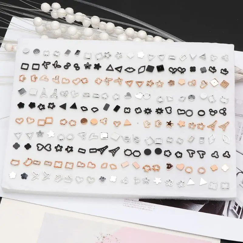 

100 Pairs Assorted Styles Polymer Clay Hypoallergenic Stud Earrings Lot for Kids K9FE