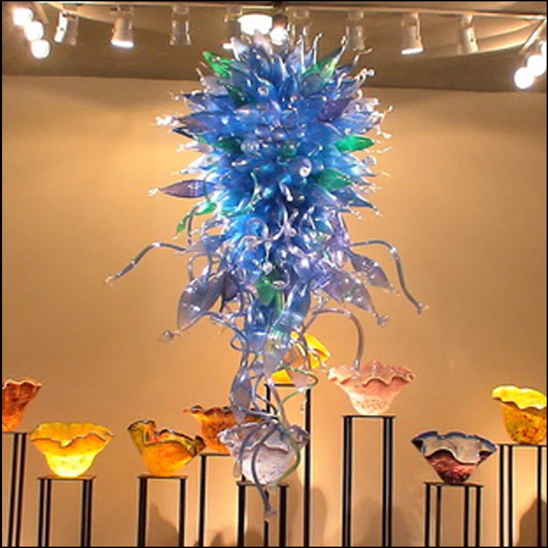 

Lightings Customized Colored Hand Blown Murano Glass Ceiling Lights Designer Manufacturer Hand Blown Glass Chandeliers