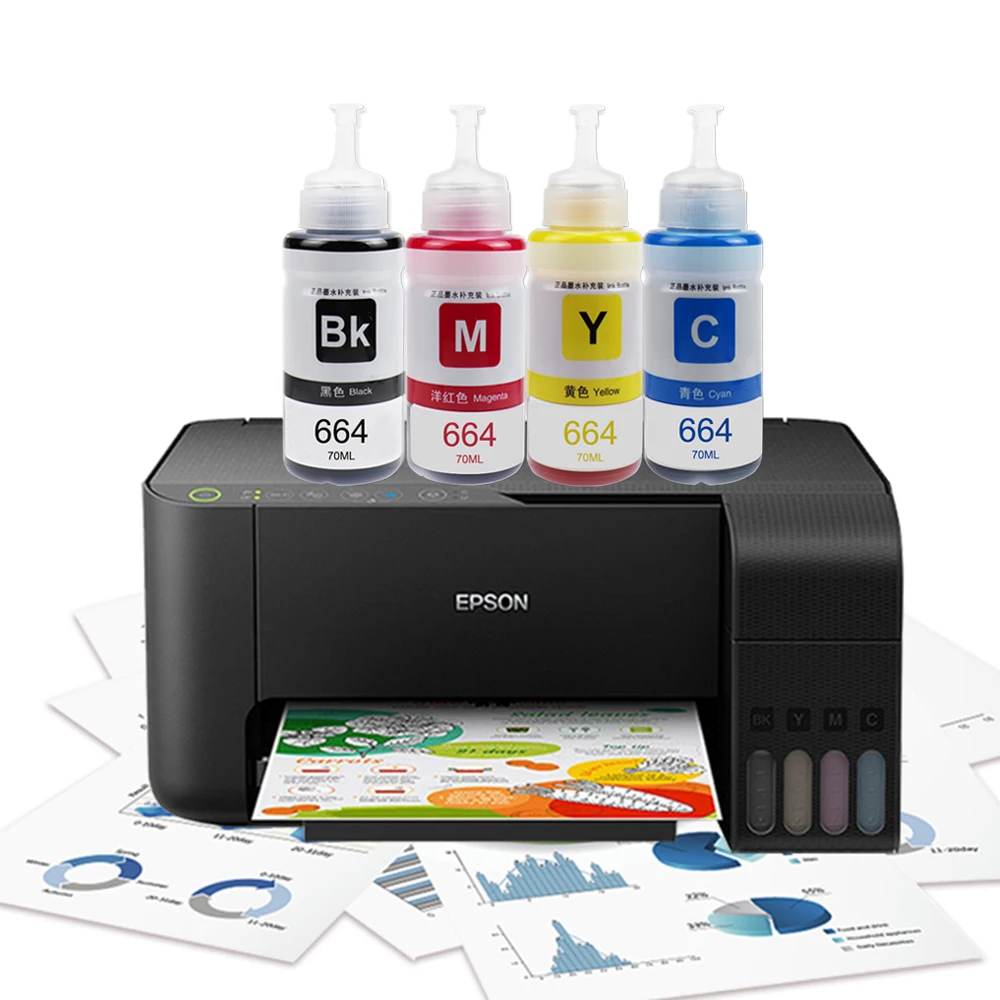 YC T664 совместимый с Epson 664 Набор цветных чернил для фотографий ET-2550 L355 L360 L362 L365 L366 L455