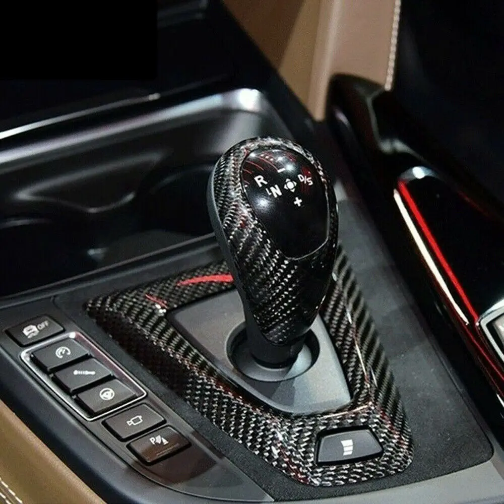 

Carbon Fiber Center Gear Shift Cover Trim For BMW M2 F87 M3 F80 M4 F82 2014-2019 Add On