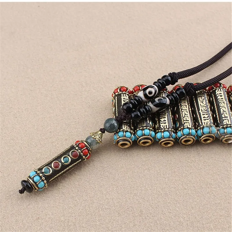 Тибетское серебро латунь металл Непал бусы ручной работы глины Золотая мозаика