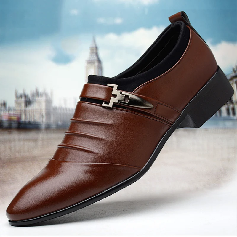 2019 деловые модельные маленькие кожаные туфли Осенние мужские в британском стиле