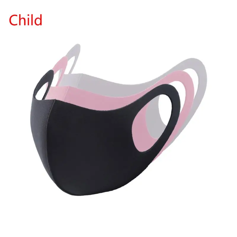 3 шт./компл. детская и взрослая Водонепроницаемая губчатая маска для рта 3D
