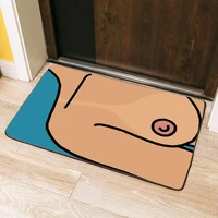interesting abstract human body line bathroom door mat european and american fauvism style illustration rug rectangle carpet