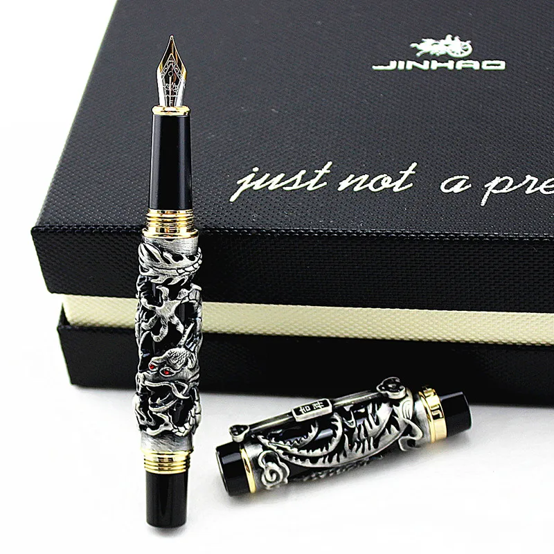 Ручка перьевая в виде дракона и феникса 0 5 мм|fountain pen|metal ink penink pen |