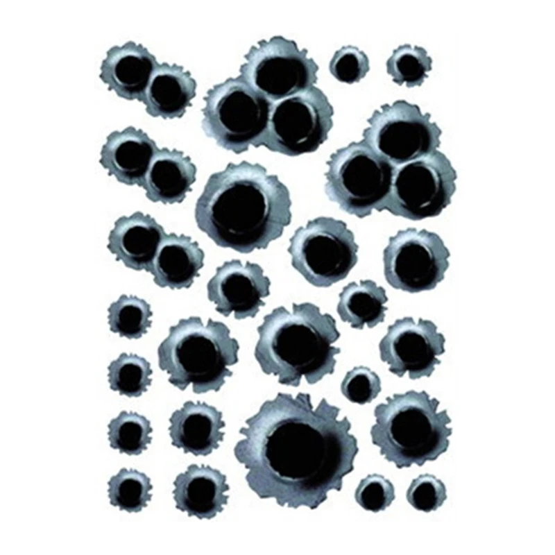 Имитация автомобиля пулевое отверстие трещины автомобильная наклейка 3D