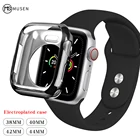 Ультратонкий чехол для часов Apple watch 5 4 3 44 мм 40 мм, мягкий прозрачный чехол из ТПУ для iwatch 6 42 мм 38 мм, аксессуары
