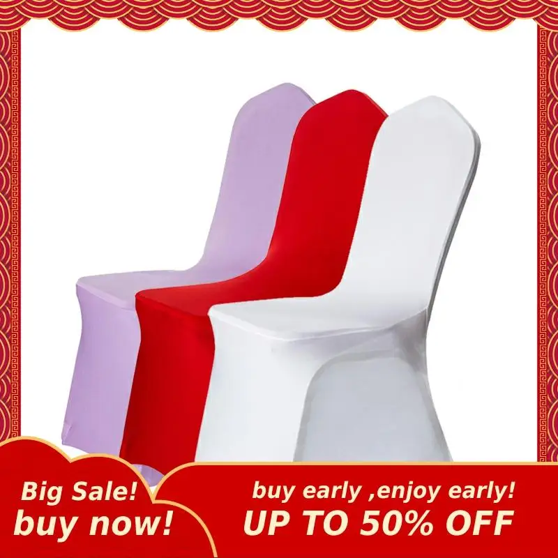 MIHE белые вечерние свадебные банкетные чехлы для стульев из спандекса свадеб
