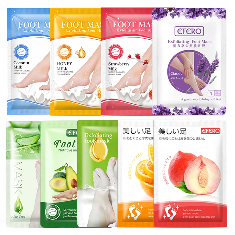 

9Pack Foot Mask Remove Dead Skin Foot Peeling Mask for Legs Exfoliating Feet Spa Socks for Pedicure Anti Crack Heel Feet Mask