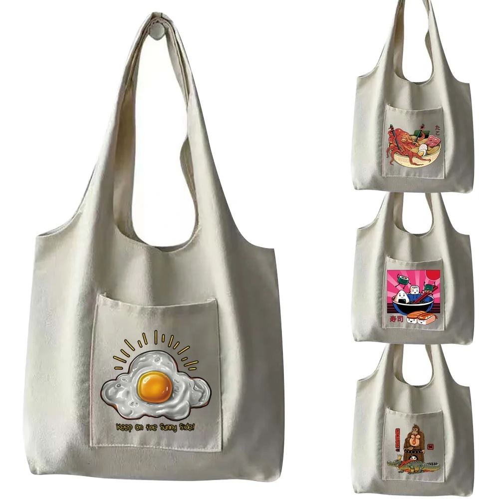 

Женские сумки, сумки для покупок, сумки, сумки через плечо, сумка-тоут с принтом, Экологически чистая, перемоющаяся сумка-шоппер