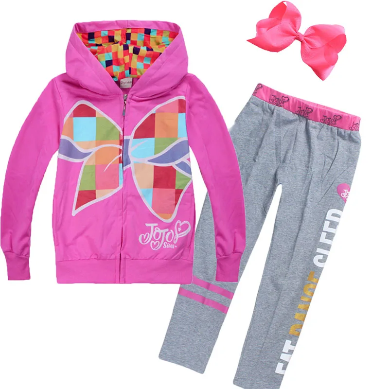 Осенняя одежда для девочек JOJO Siwa пальто толстовка manteau fille толстовки с капюшоном