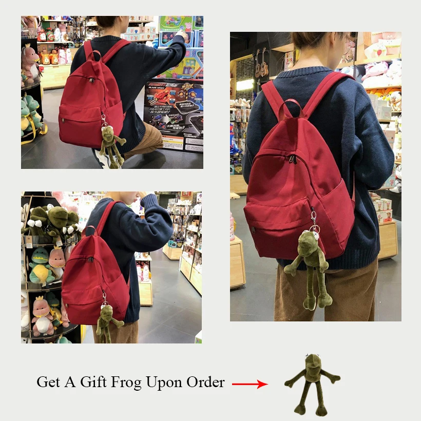 

FELIX&FELICIA Factory Female Backpack Casual Classics Women's Backpacks Fashion Women Shoulder Solid Color School Bag Teenage