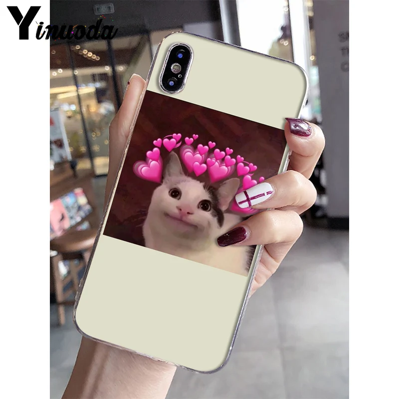 Yinuoda очень милый кот собака мультфильм розовый в форме сердца YOU& ME мягкий чехол для телефона iPhone 8 7 6S Plus 5 5S SE XR X XS MAX 10 - Цвет: A9