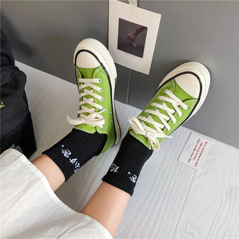 

Новые парусиновые туфли, корейская модная Брендовая женская обувь, туфли для скейтборда, повседневная обувь на плоской подошве, маленькие б...