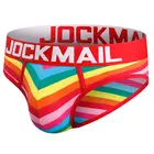 Трусы-Тонги JOCKMAIL мужские, пикантные брифы, джоки, с карманом, хлопковые трусы, трусы для геев, стринги