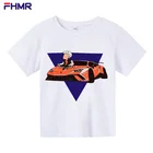 Детская футболка А4, топы для всей семьи, Молодежная Футболка, мягкая рубашка с коротким рукавом, летняя хлопковая Милая футболка Merch A4 Lamba для мальчиков и девочек