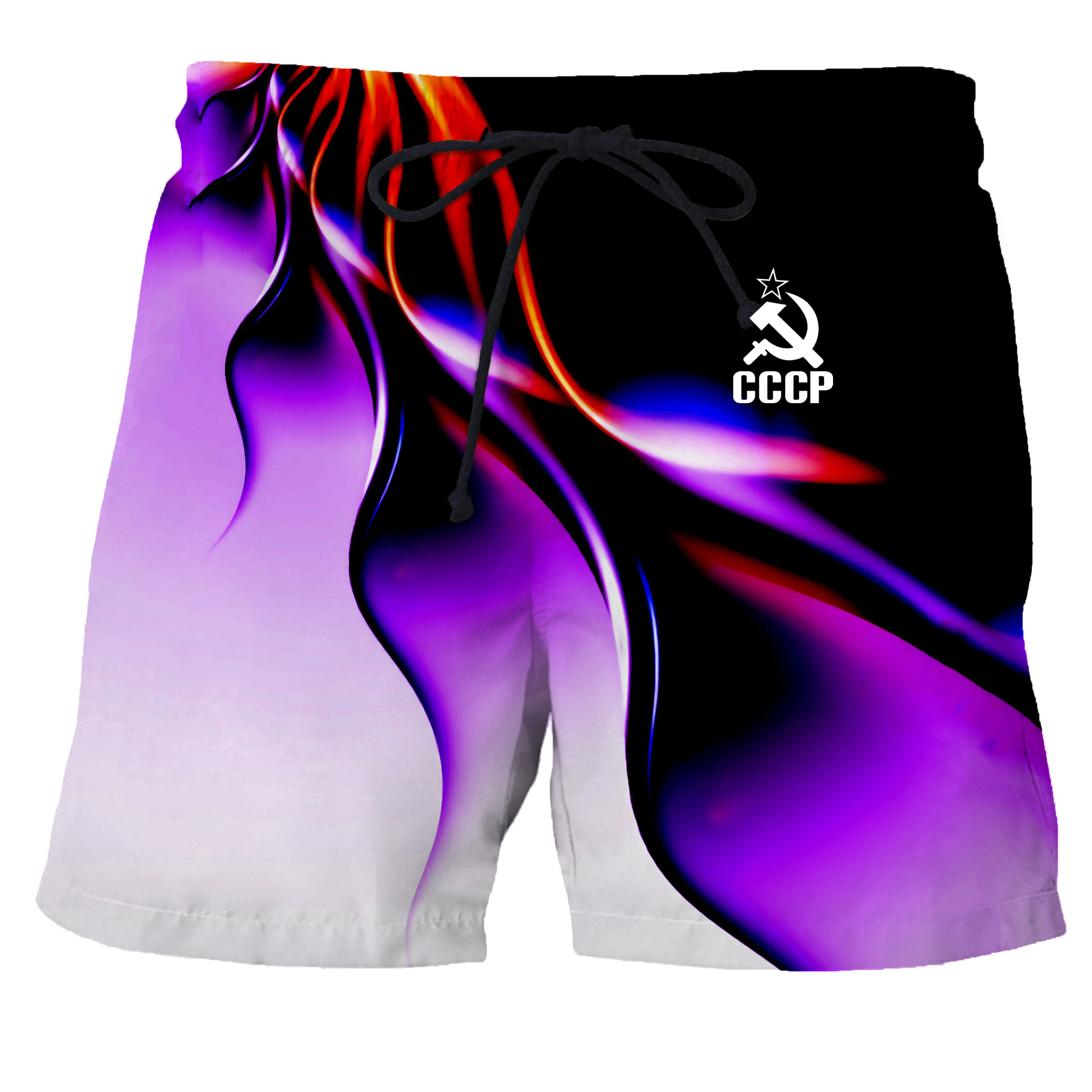 

Schnelltrocknende Herren Badehose einfarbig CCCP Blitz Bademode sexy Badehose Herren Bademode atmungsaktive Badestrand Shorts Su