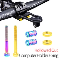 risk bike computer holder extended fixing screws cycling part tc4 titanium fixed bolts for bicycle computer camera mount holder