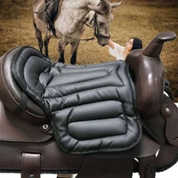 soft pu equestrian saddle horse riding saddle pads sponge harness wear resistant saddle shockproof cushion horse equipment