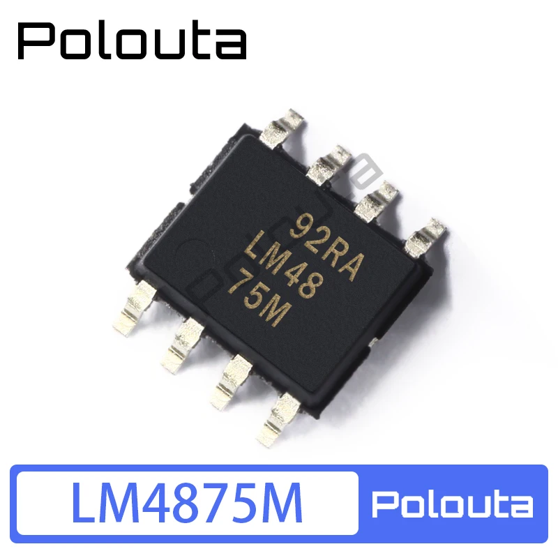 3 шт. комплект электрических акустических компонентов Polouta LM4875M SOP-8 SMD IC усилитель